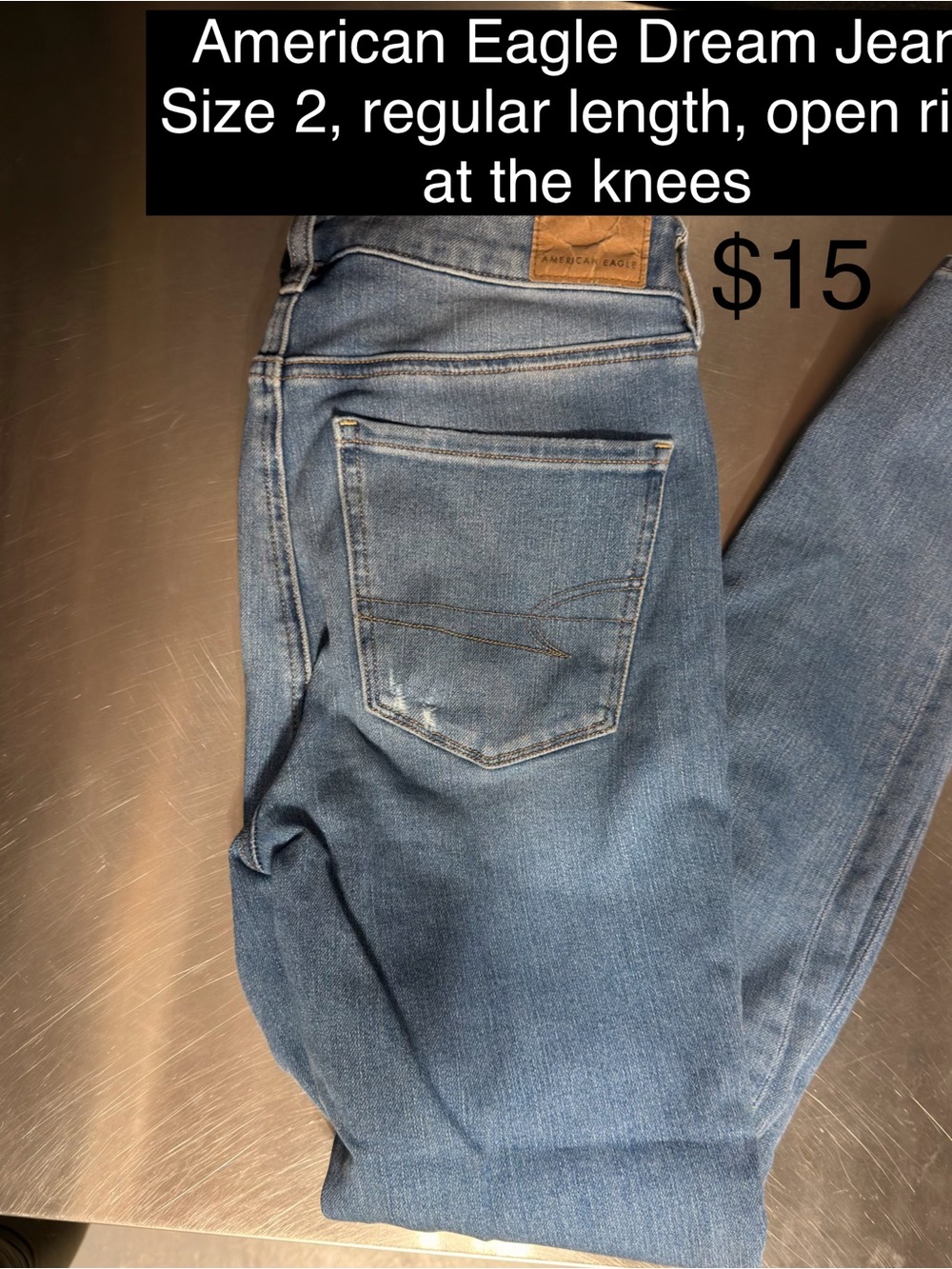 American Eagle Outfitters Blue Women’s Skinny Jeans - Faded Wash